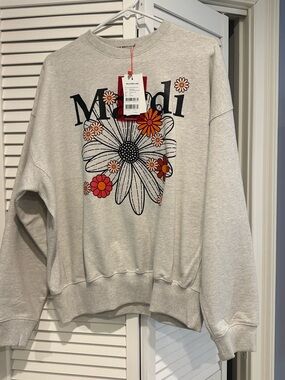 Mardi Floral Crewneck Sweatshirt - Cream
